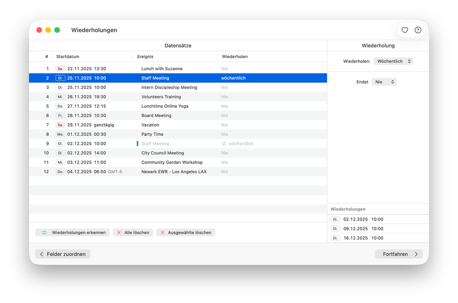 Importer for Calendar Screenshot 4