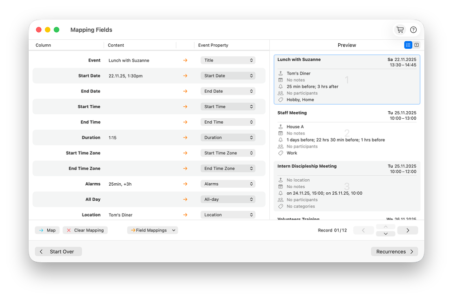 Importer for Calendar screenshot 1