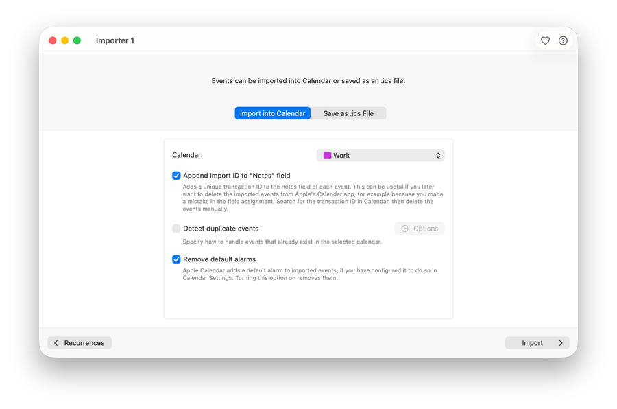 Importer for Calendar screenshot 5