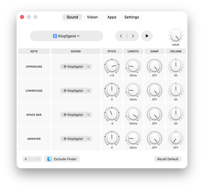 Keytones — shape every keystroke sound