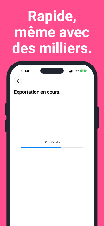 Rapide, même avec des milliers.