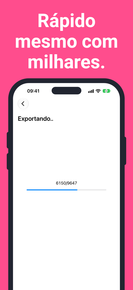 Rápido mesmo com milhares.
