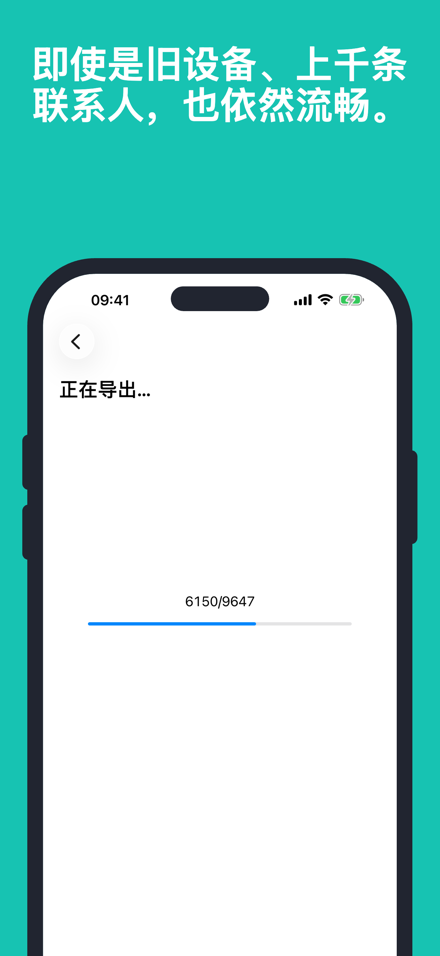 即使是旧设备、上千条联系人,也依然流畅。